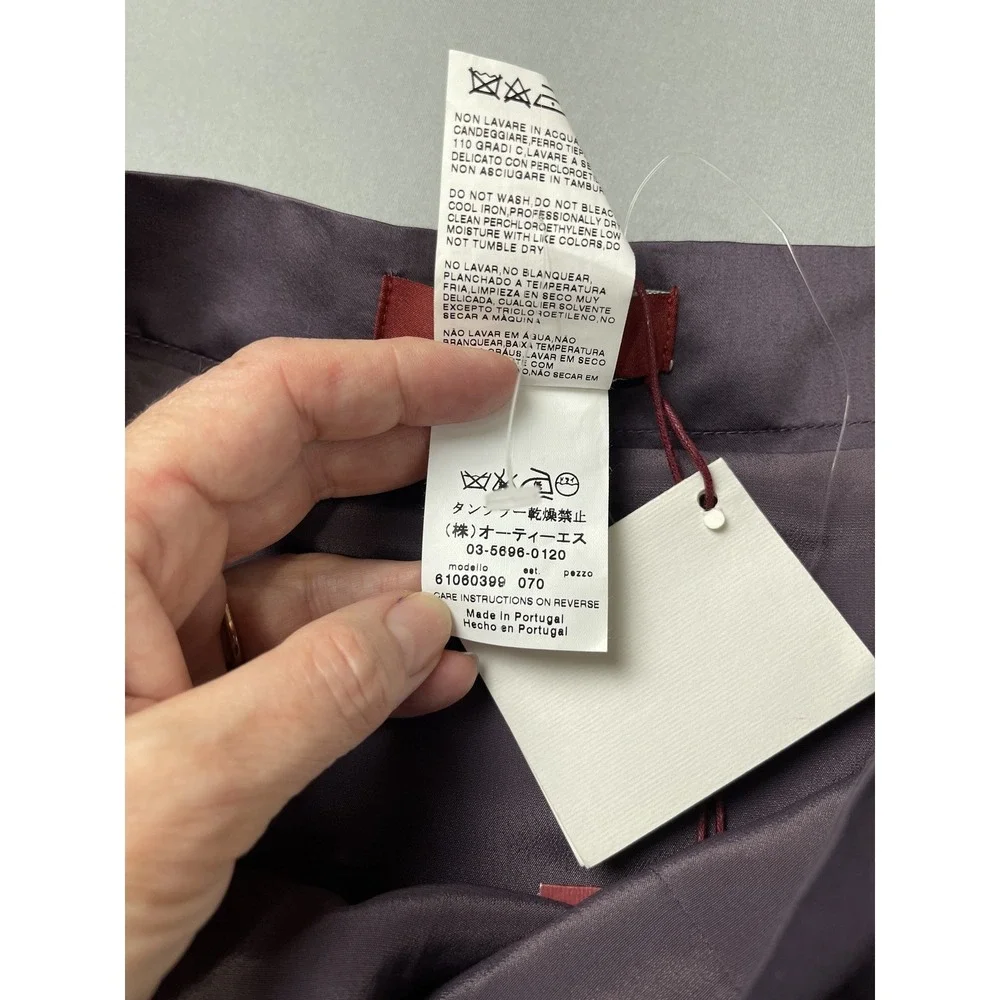 Max Mara Studio Womens Skirt Size US 10 IT‎ 40 Aubergine NWT